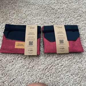 2 NEW Delta One someone somewhere amenity toiletry cosmetic bags